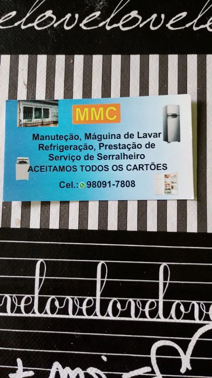Trabalho com conserto de máquina de lavar no 