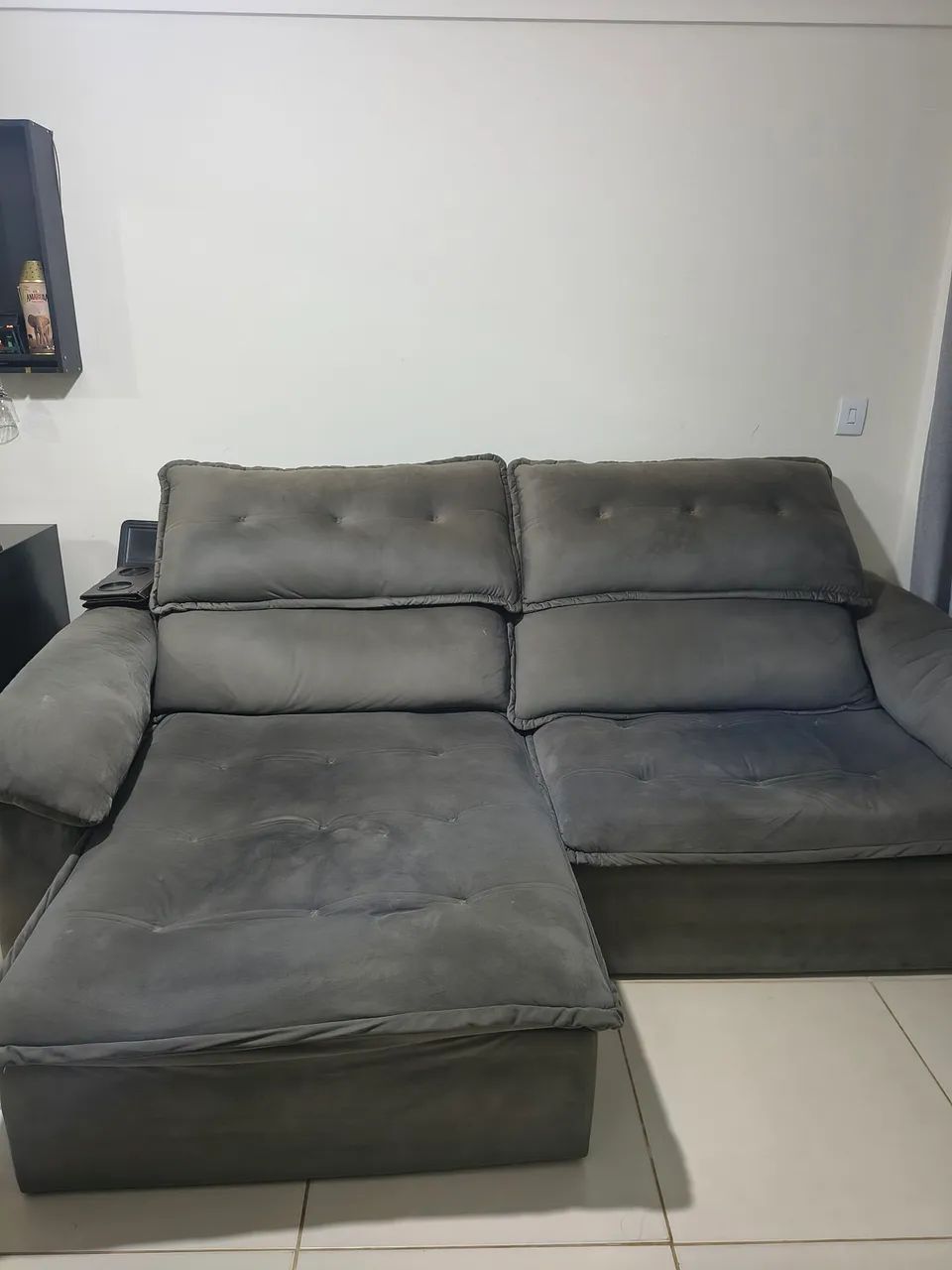 Sofá Retrátil e Reclinável 2,50m - Foto 2