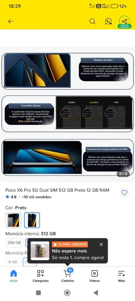 Vendo Poco X6 Pro 512G 12G Ram - Foto 2