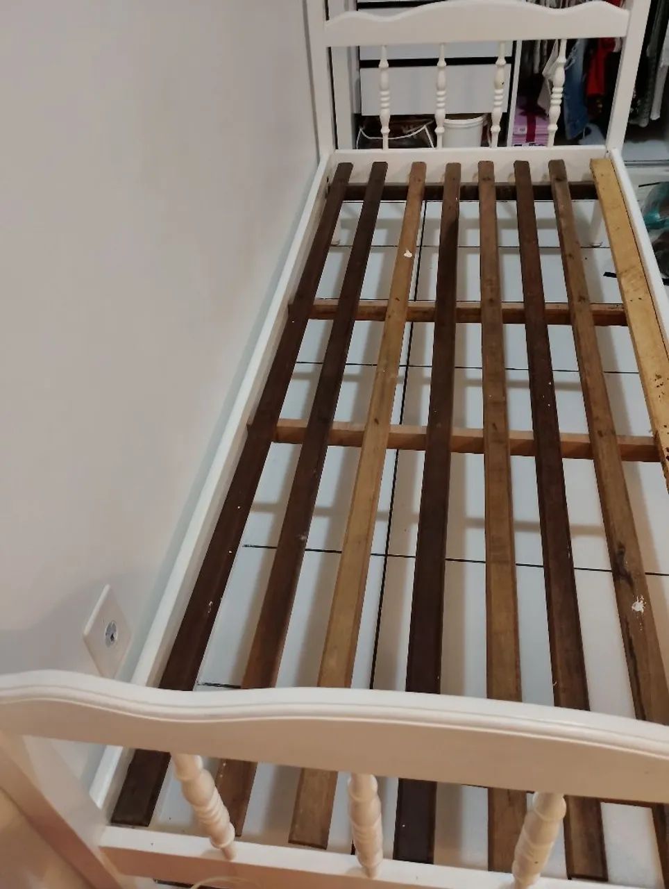 Cama solteiro madeira  - Foto 4