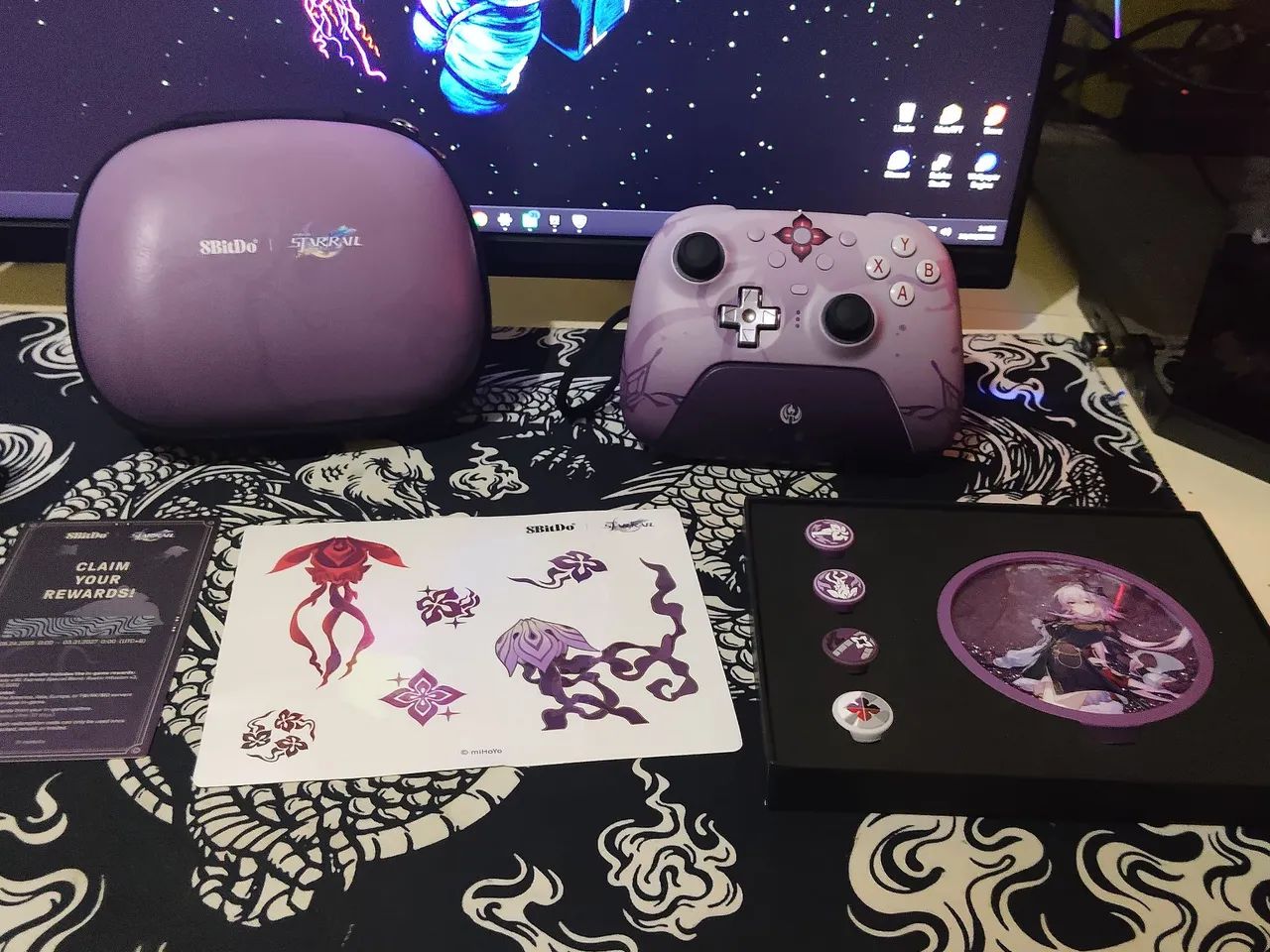 Controle 8bitdo Honkai edition