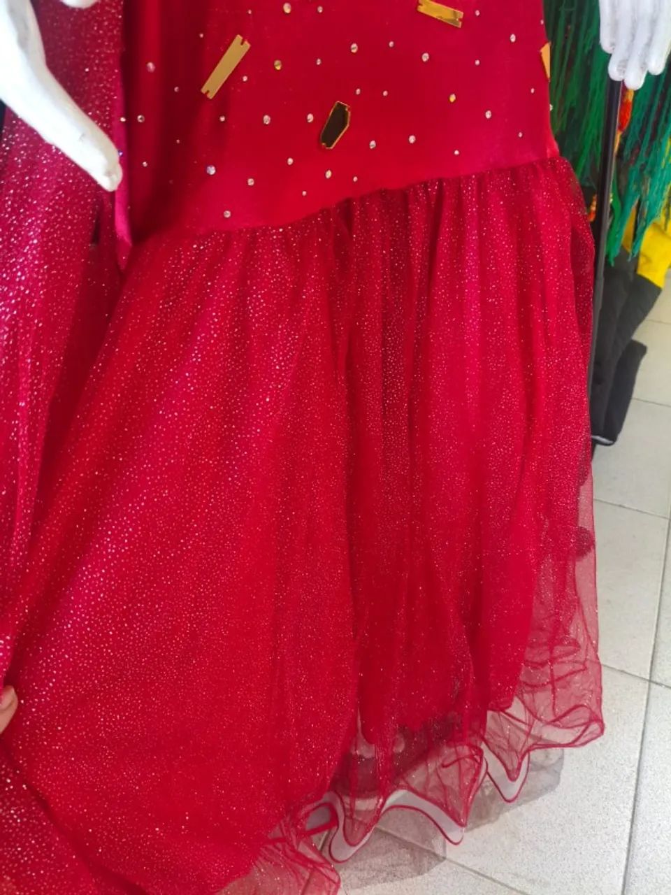  Vestido vermelho para Dança do ventre - Foto 2