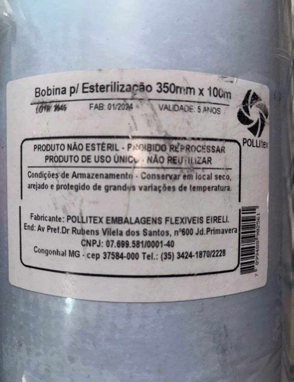 Bobina para esterilização 