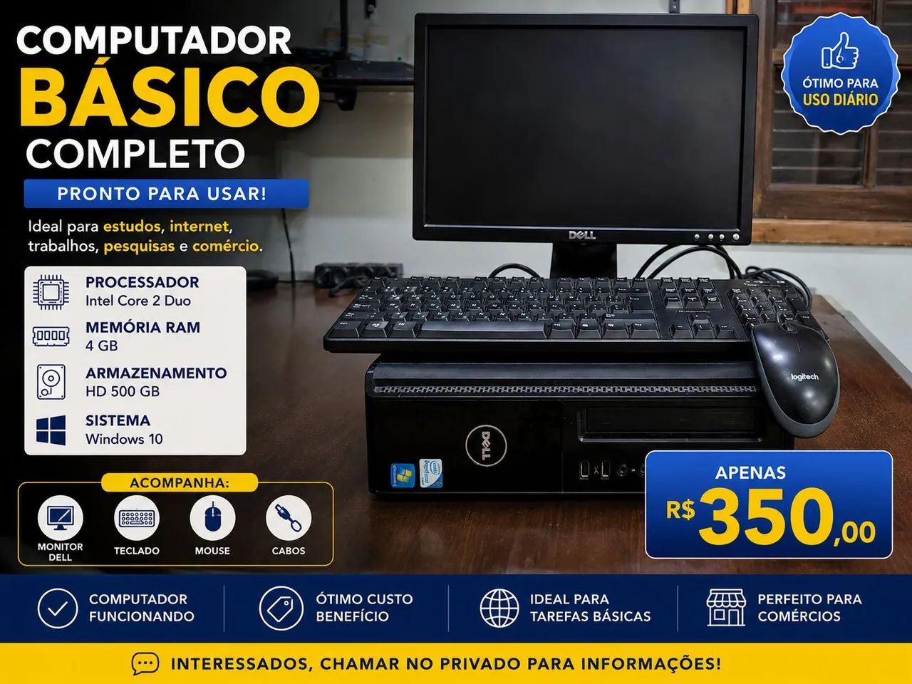 Computador básico completo 
