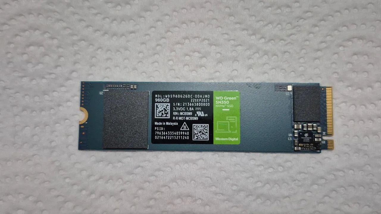 SSD NVME sn350 960gb