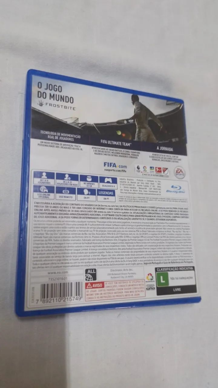 Jogo De PS4 FIFA 18 ( 24345 ) - Foto 2