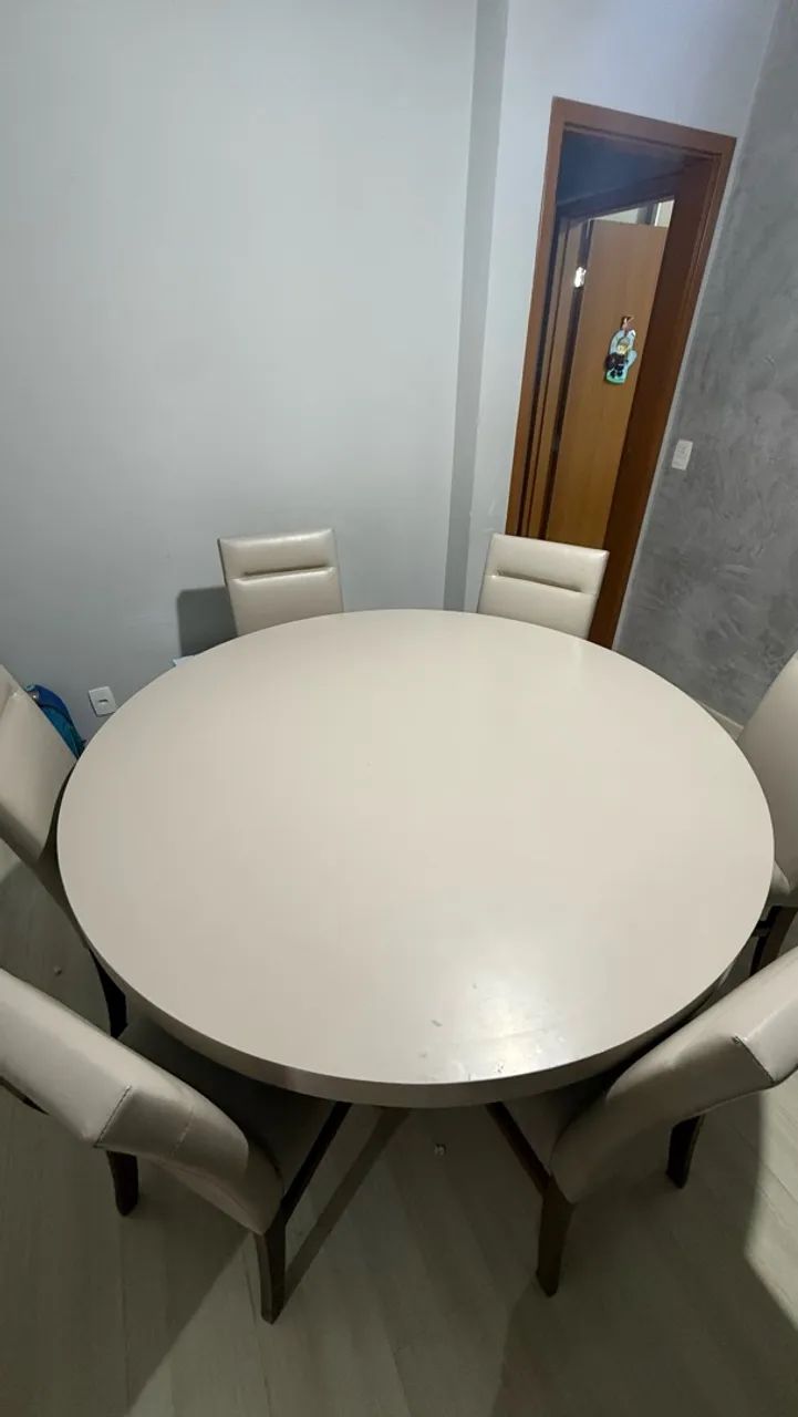 Mesa Laca Cinza | 6 Lugares  - Foto 4