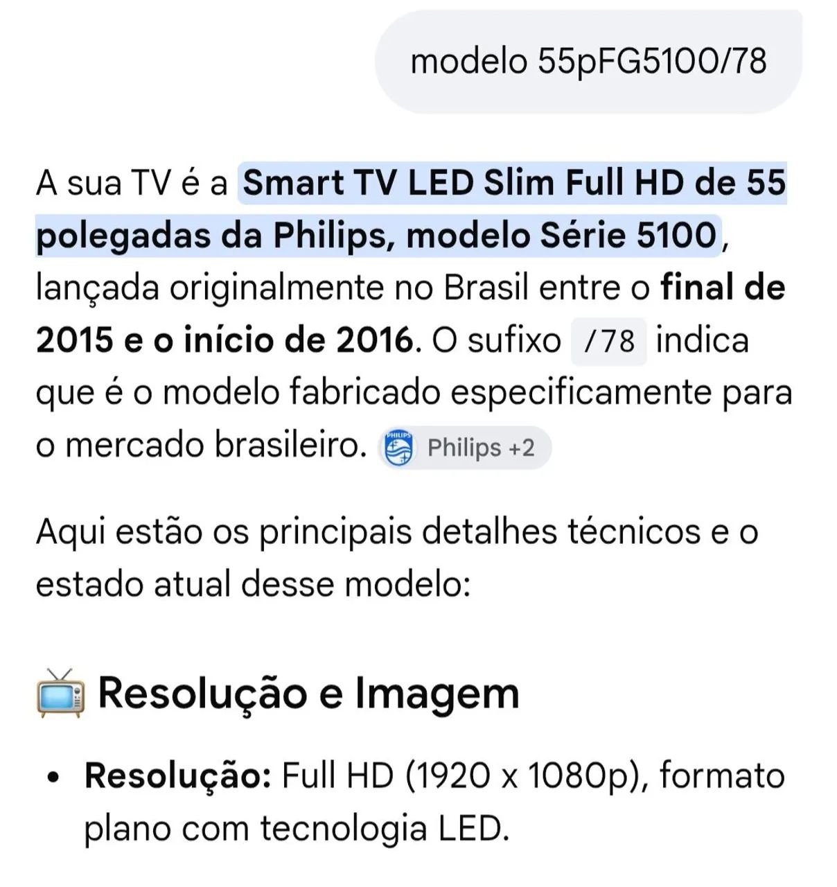 Smart TV LED Islim Full HD Philips 55 polegadas modelo 2016  - Foto 3
