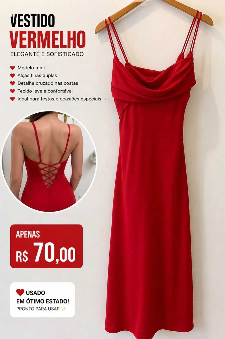 VESTIDO VERMELHO