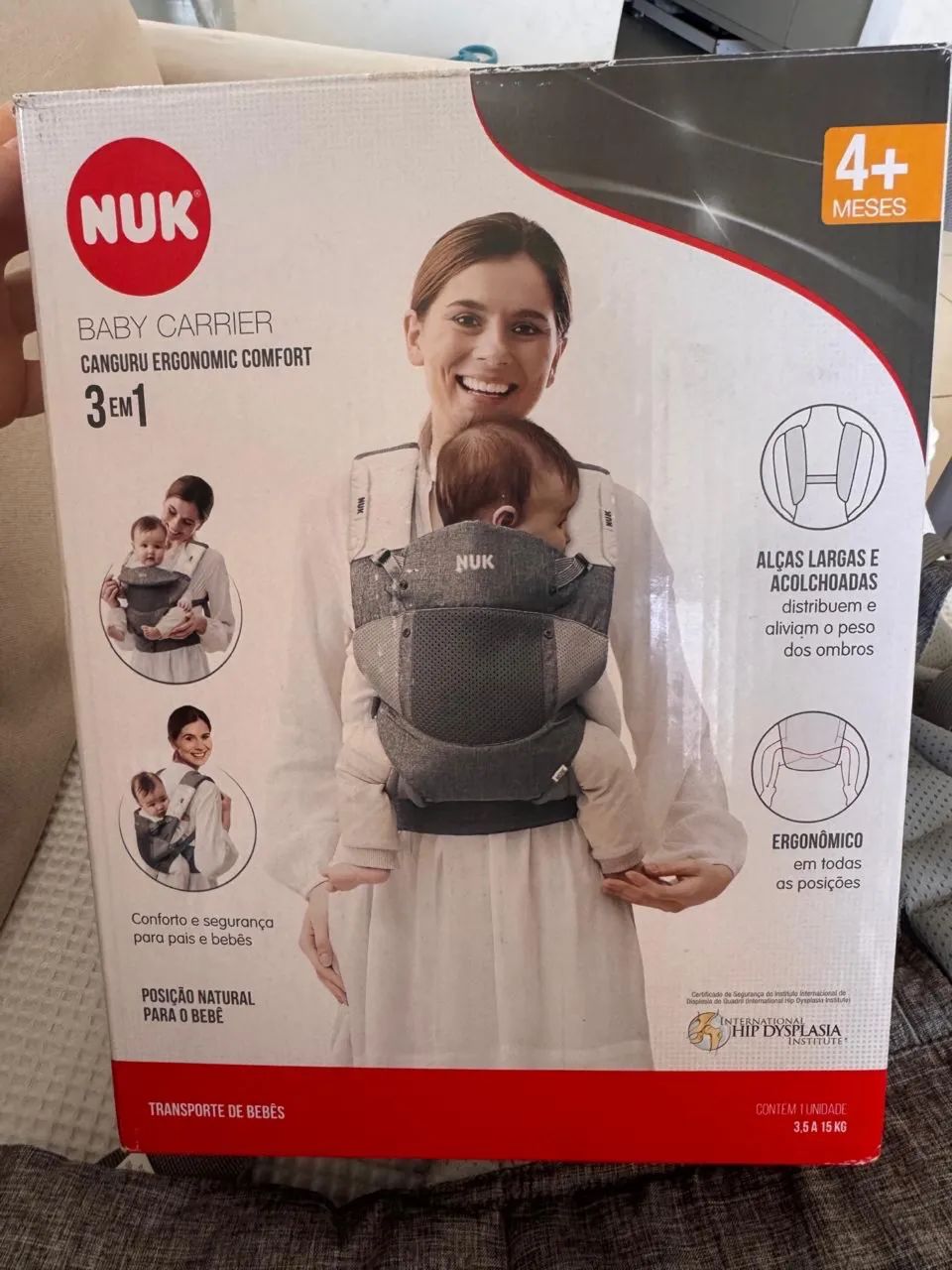 Canguru NUK 3 em 1 ergonômico