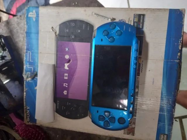 Psp aqua conservado e com Caixa