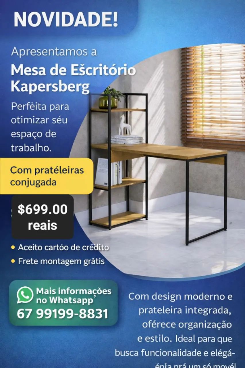mesa kappesberg nova oferta da semana garantia entrego 