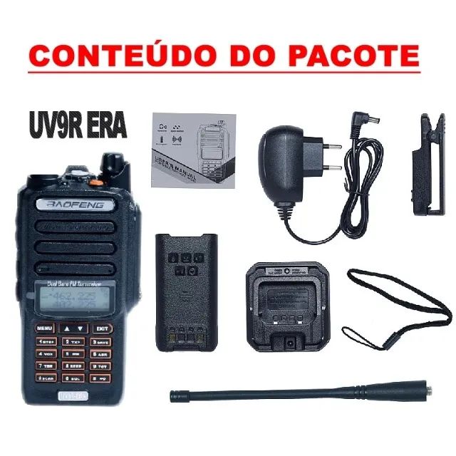 Radio HT Baofeng UV9R-ERA 5W Resistente à Água UHF+VHF+FM Original Novo Pronta Entrega - Foto 5