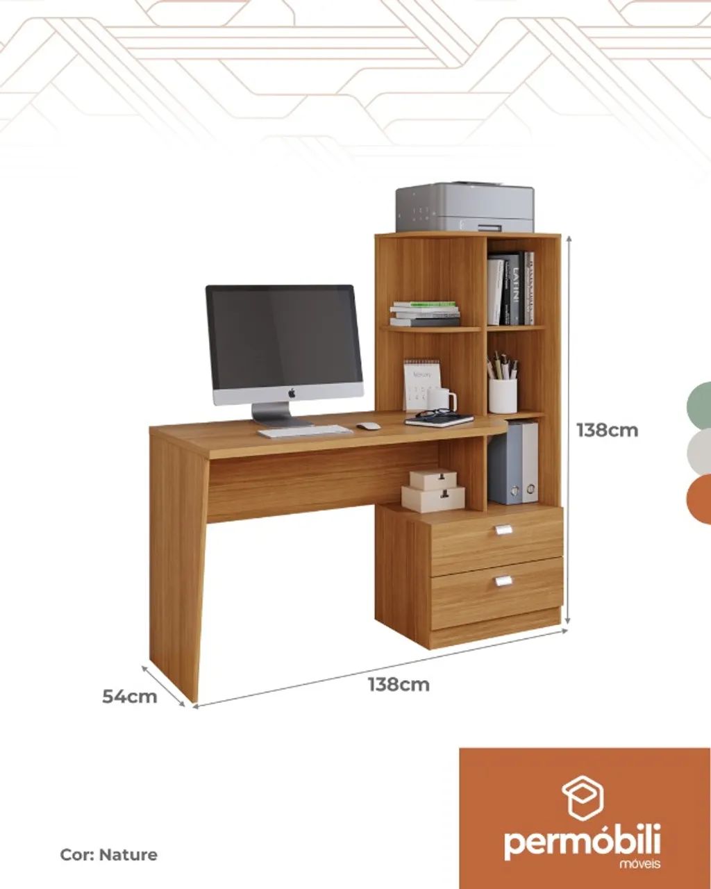 == Mesa Computador Permóbili Elisa 