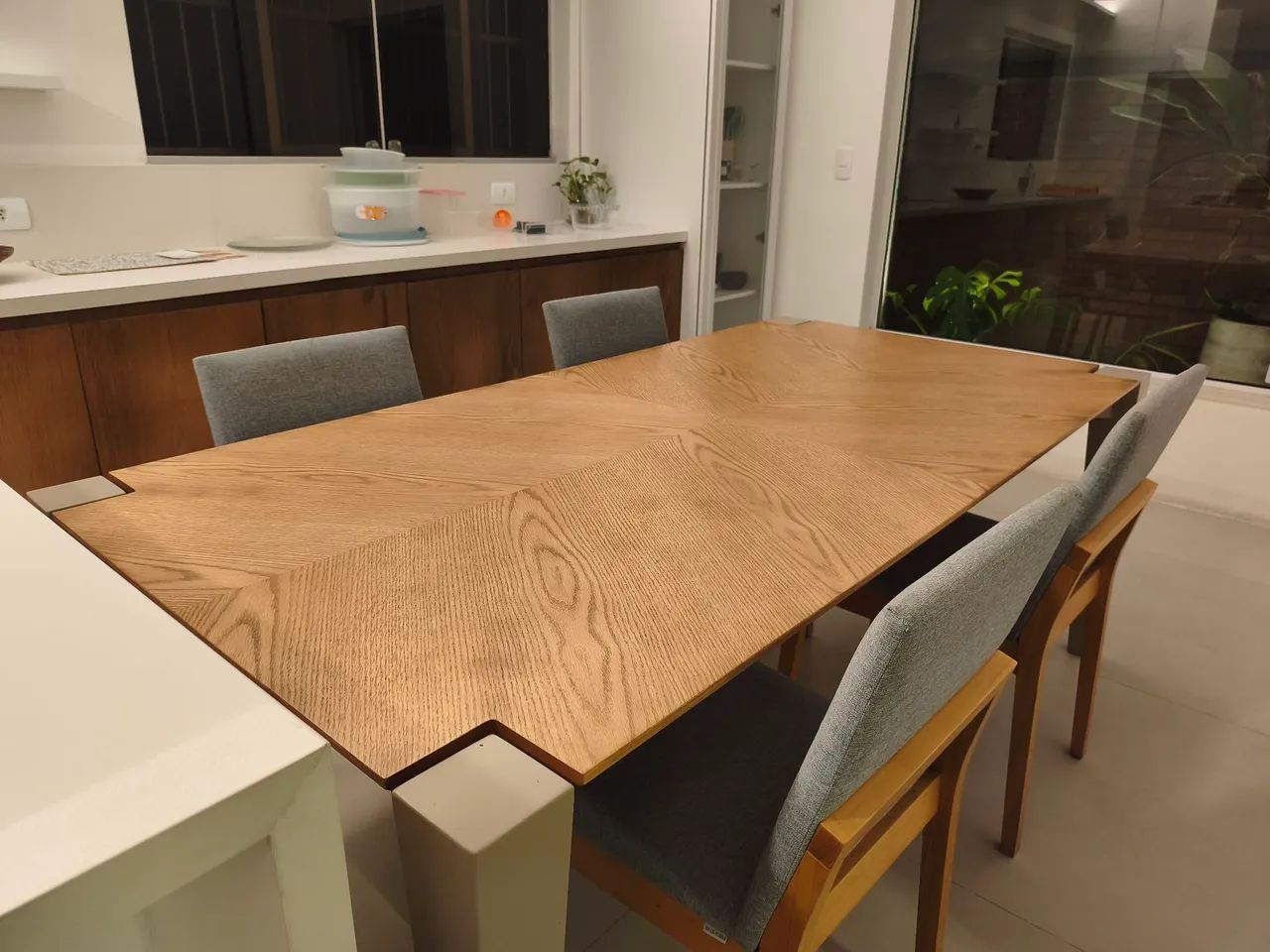Mesa de Jantar Sier em Lâmina Natural