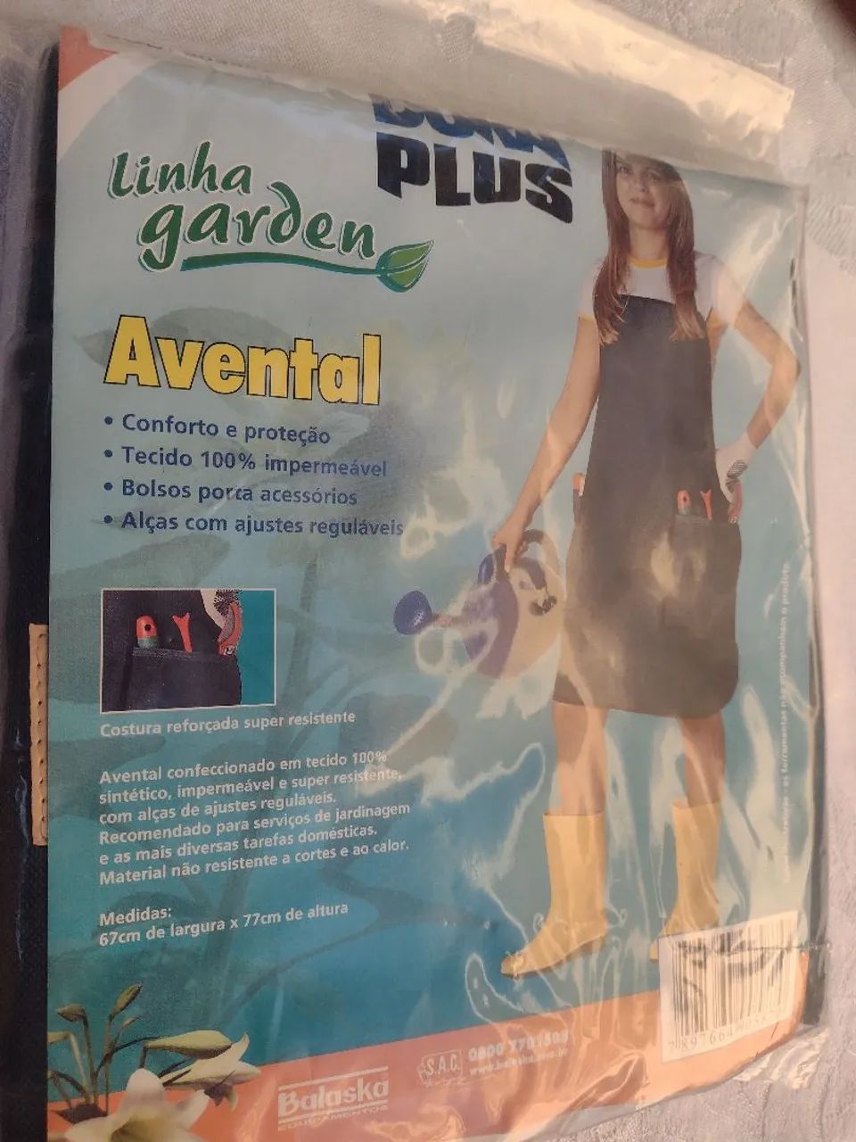 Avental Hobby garden dura plus azul cód. 903802 - Foto 2