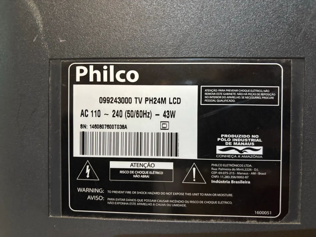 TV Philco 24 polegadas LCD - Foto 3
