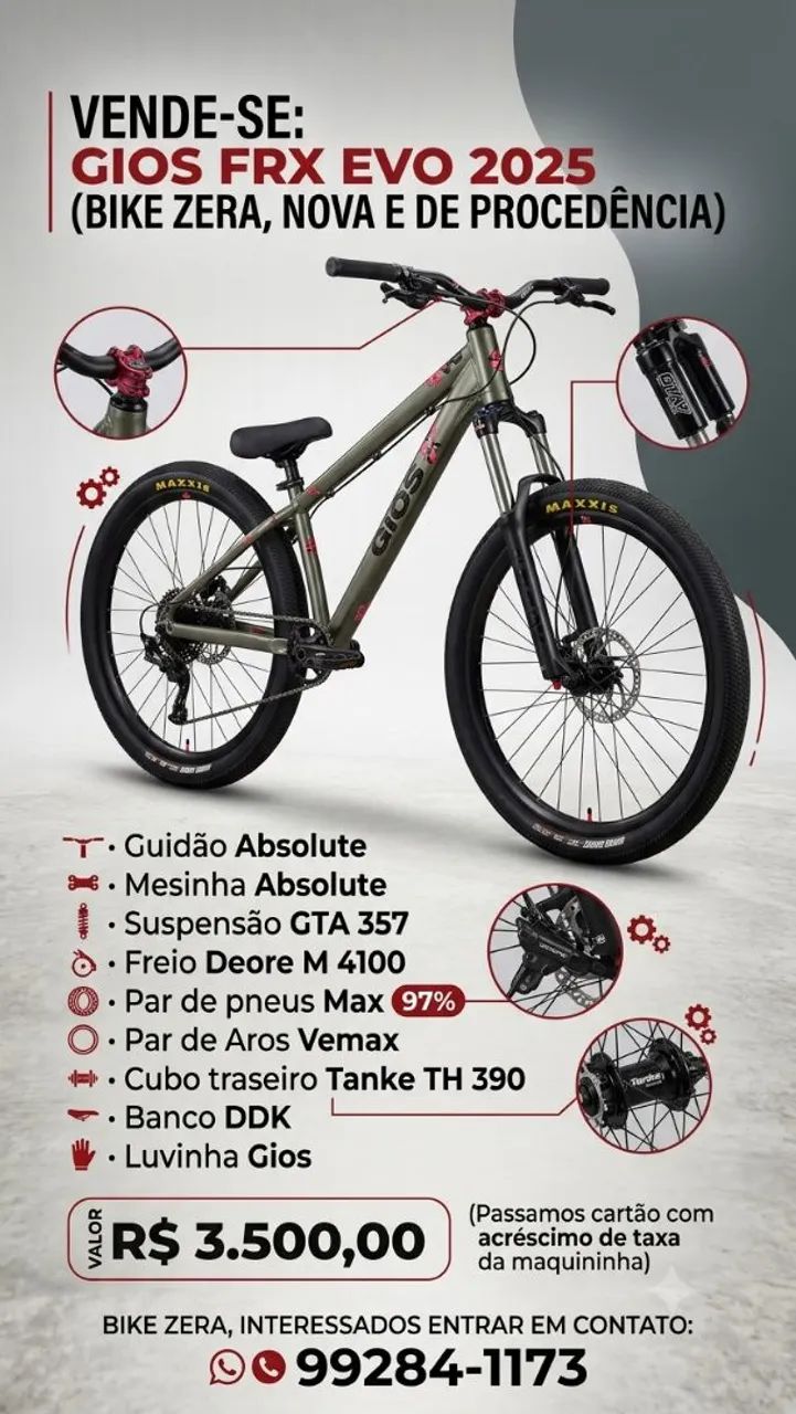 Bicicleta Gios - Foto 2