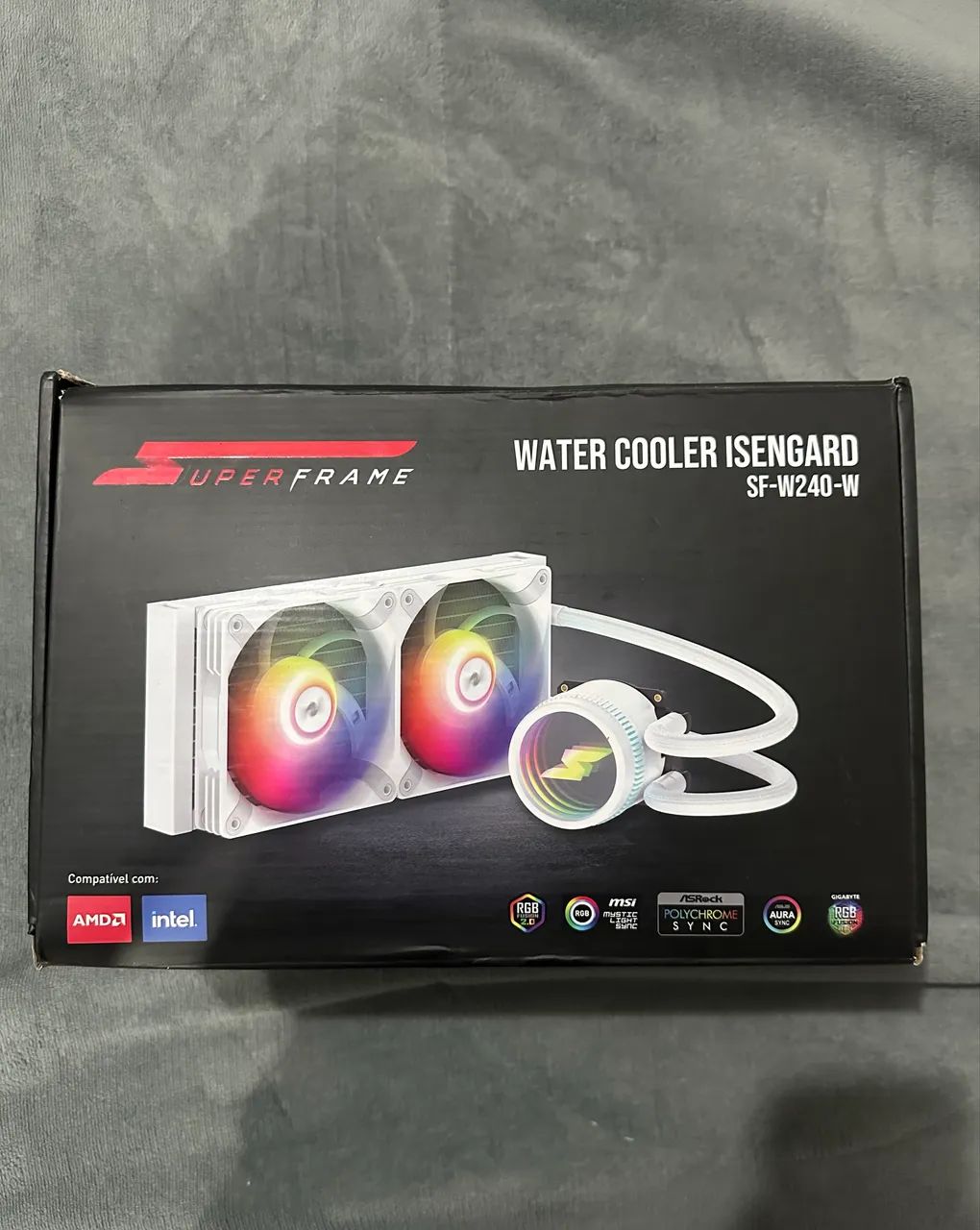 Water cooler Superframe isengard 240mm Branco Amd e Intel - Foto 5