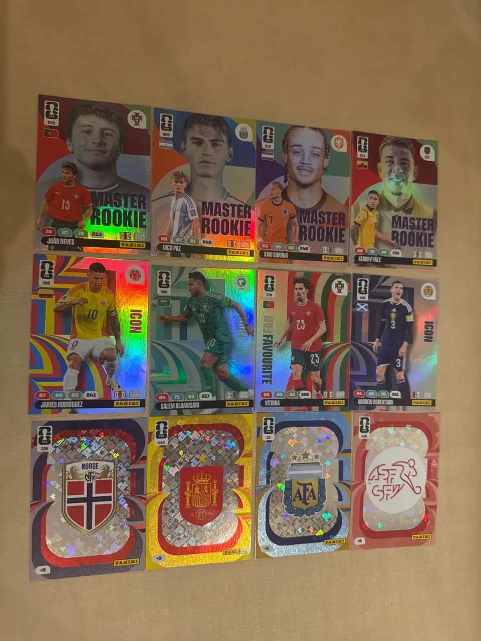 Cards Adrenalyn XL panini oficial Avulsas 
