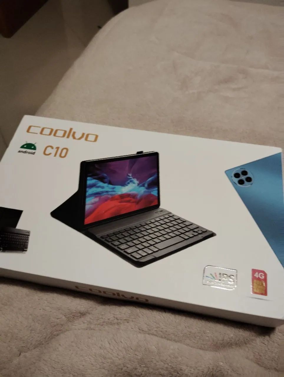 Tablet 10 polegadas 256GB Android + teclado bluetooth 