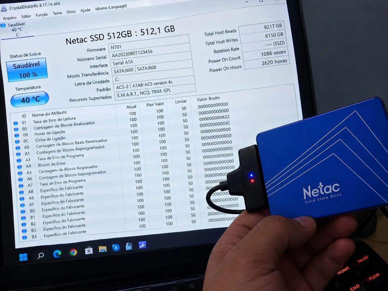 SSD 512 gb 100% saudável  - Foto 2