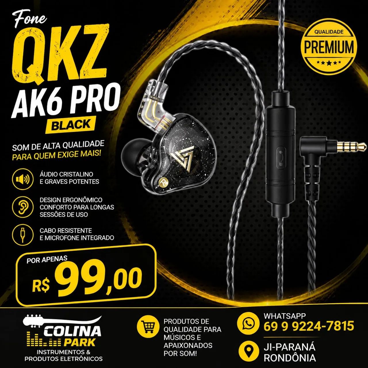 Fone QKZ AK6 PRO Black 