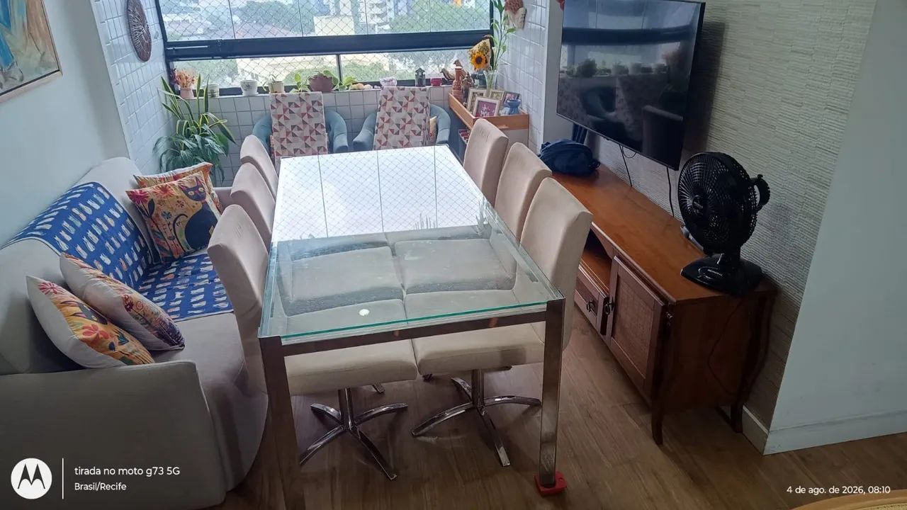 Mesa de vidro com  cadeiras  - Foto 2