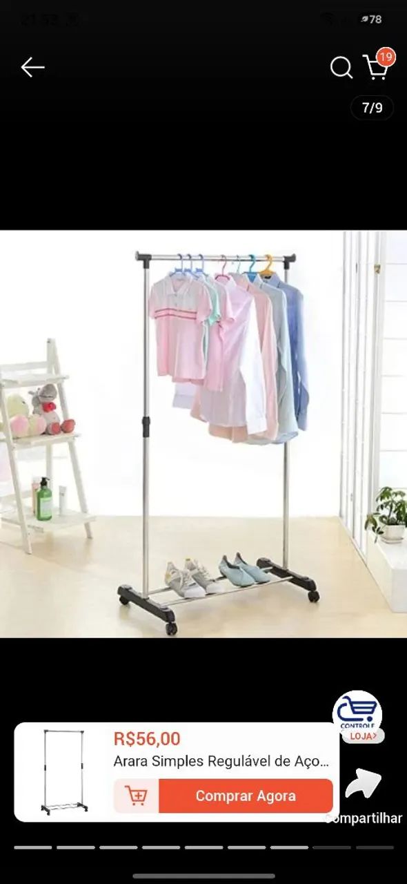 Cabide de roupas  - Foto 2