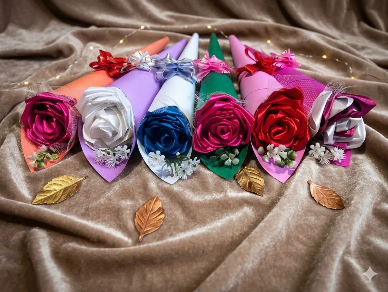 Rosas eternas de Cetim  - Foto 2