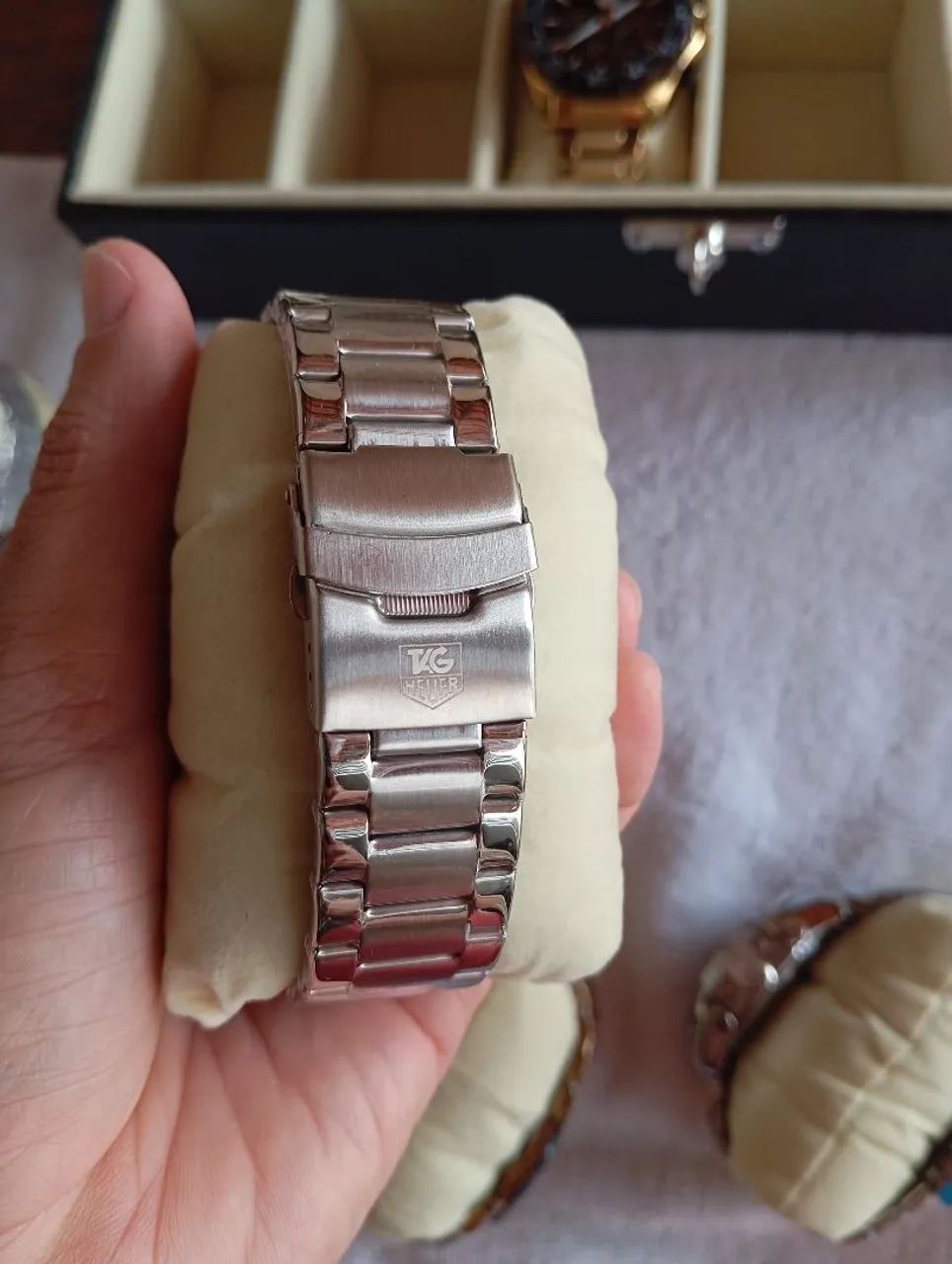Relógio tag heuer 1 linha, todos os ponteiros funcional  - Foto 4