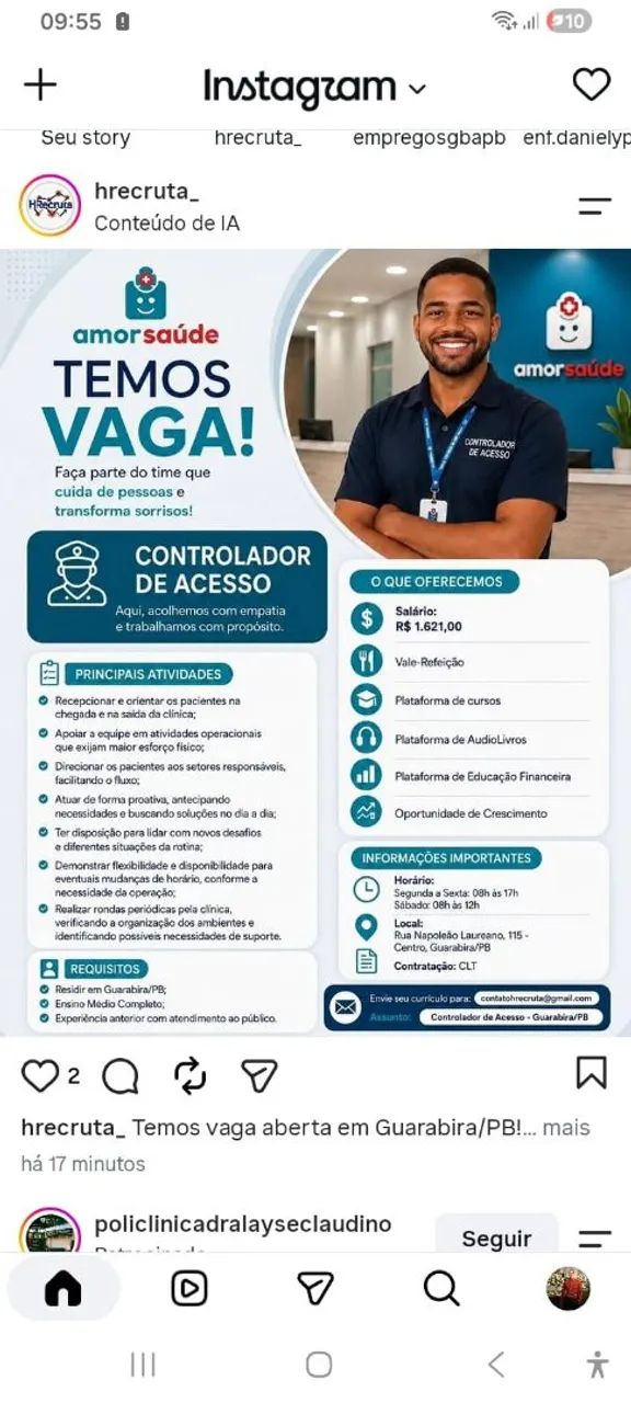 Vaga - Controlador de Acesso 