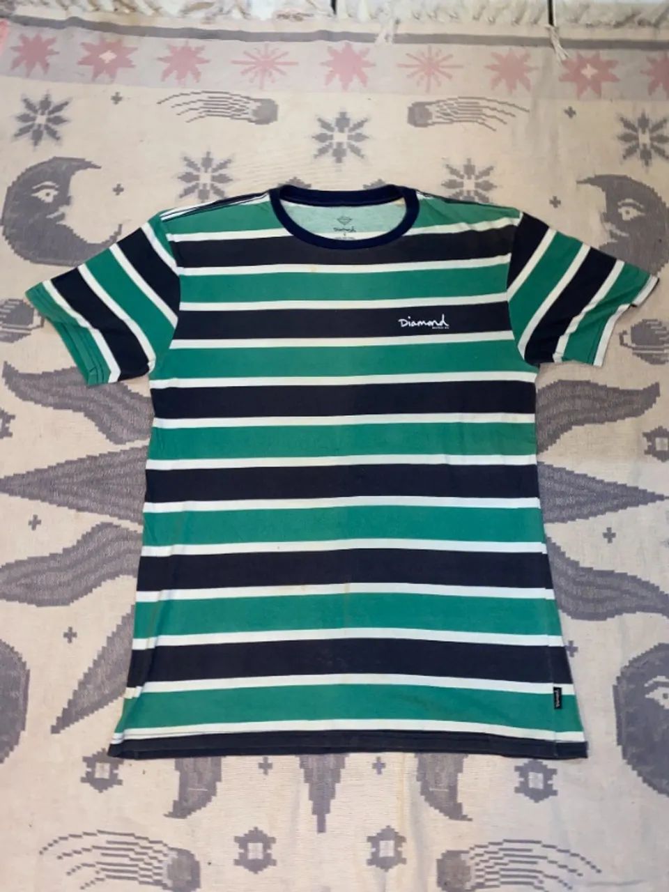 camiseta diamond supply listrada original - Foto 2
