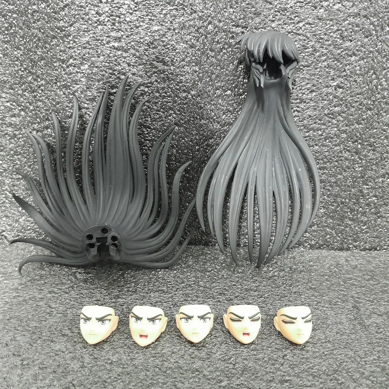 Cabelos + Faces Shiryu Dragão V3 Cs models - peças para Cloth Myth