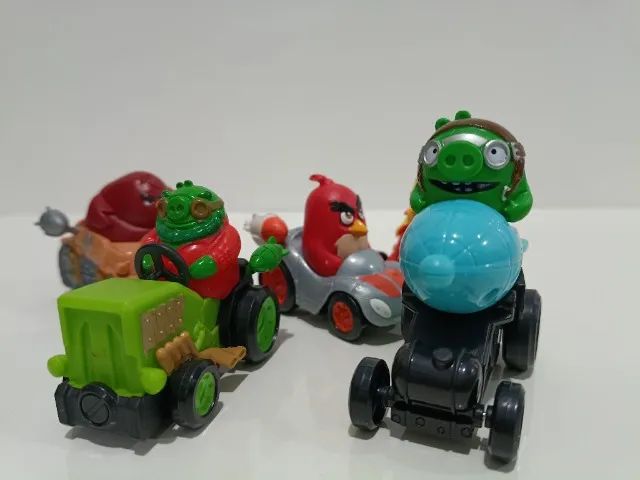 Kit 5 carrinhos Angry Birds 2 - Foto 3