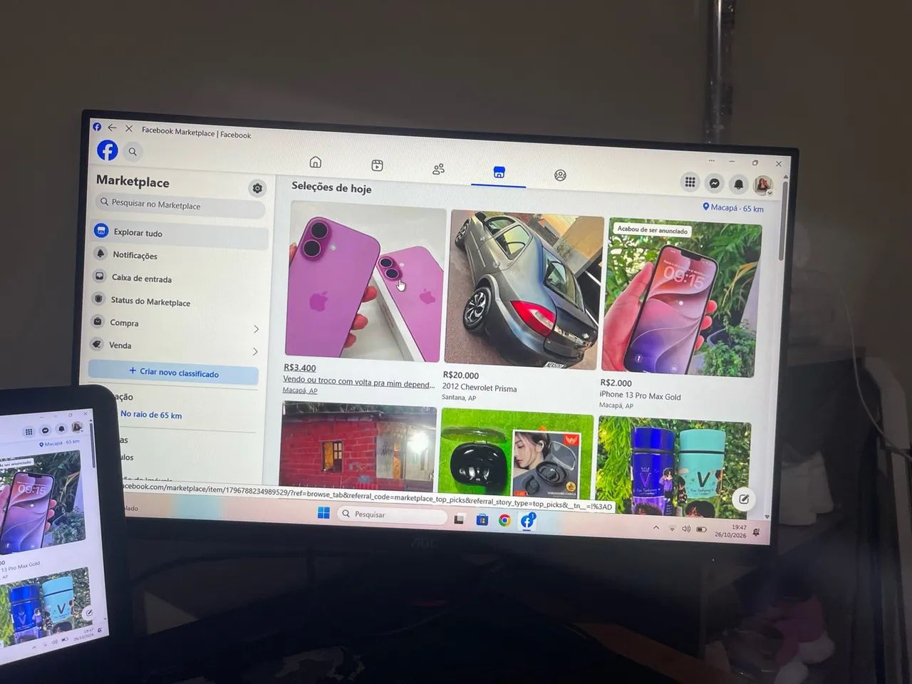 Monitor Aoc Gamer de 27 polegadas  - Foto 5