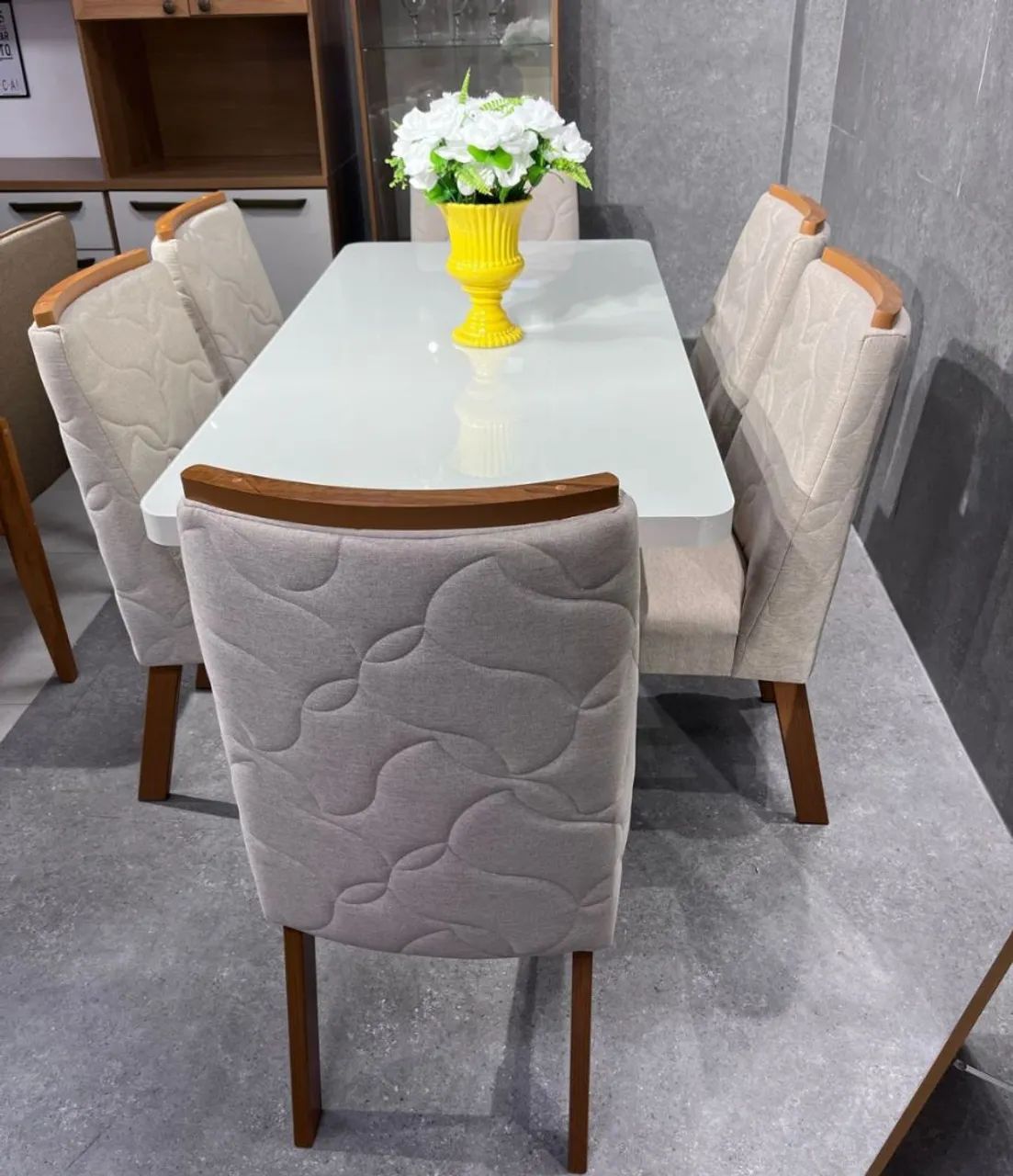 Mesa de jantar soft com 6 cadeiras  - Foto 2