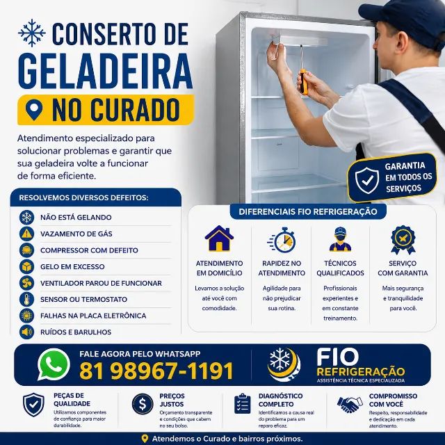Conserto de Geladeira no Curado