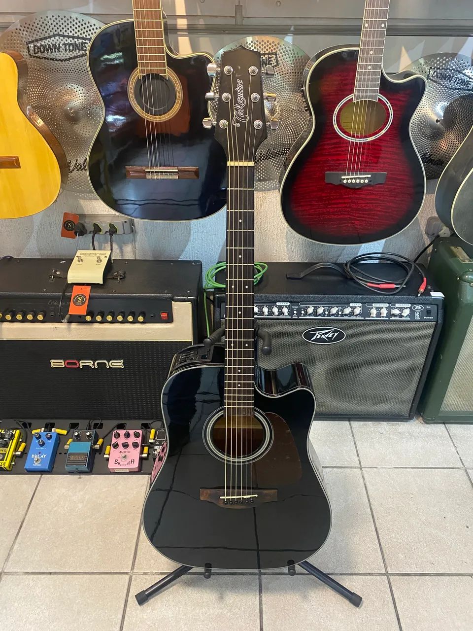 Violão Folk Takamini GD 15 com case - Foto 4