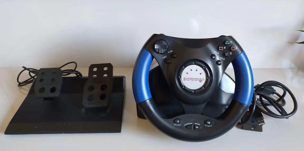 Volante e Pedal Ps2,Ps3 e Pc 