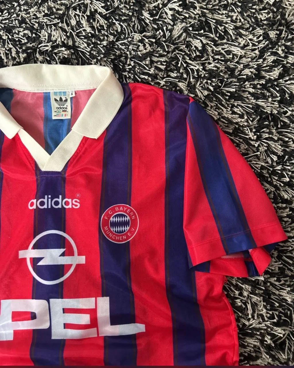 camisa bayern de munique adidas listrada 1996 - Foto 3