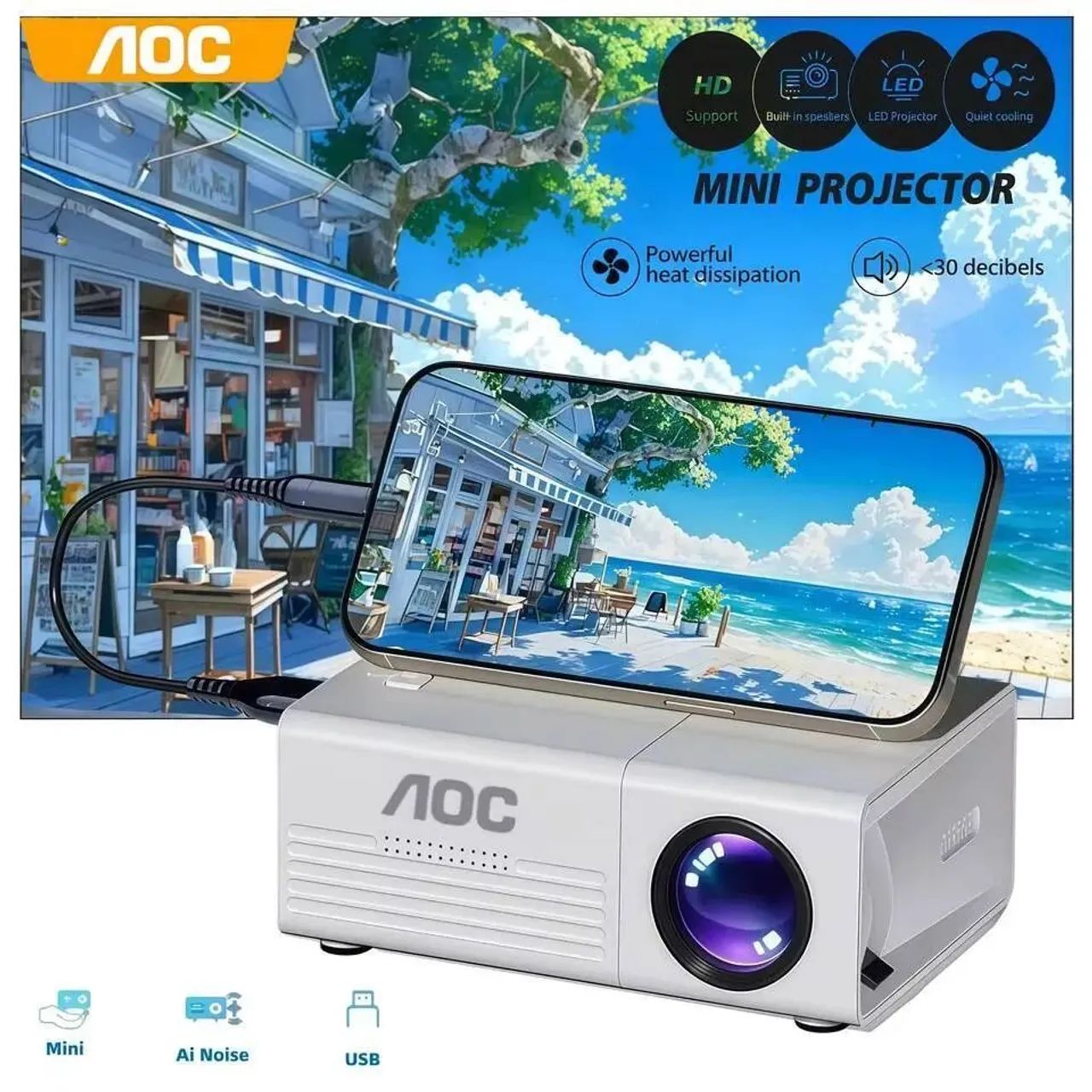 Projetor AOC  - Foto 2