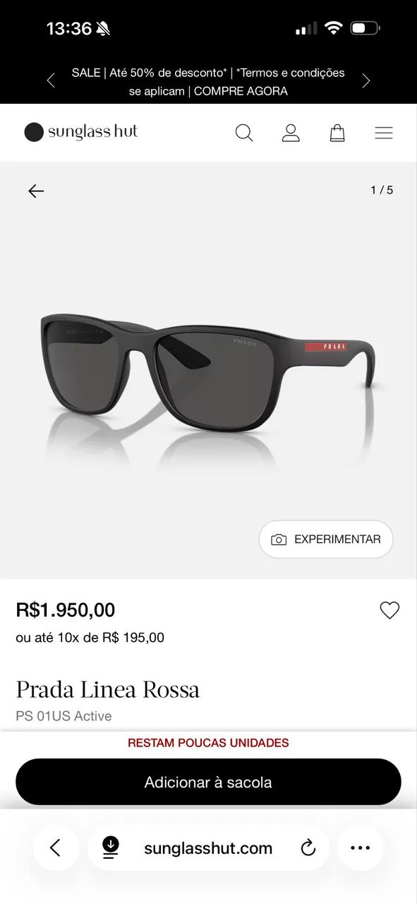Óculos Prada  - Foto 2