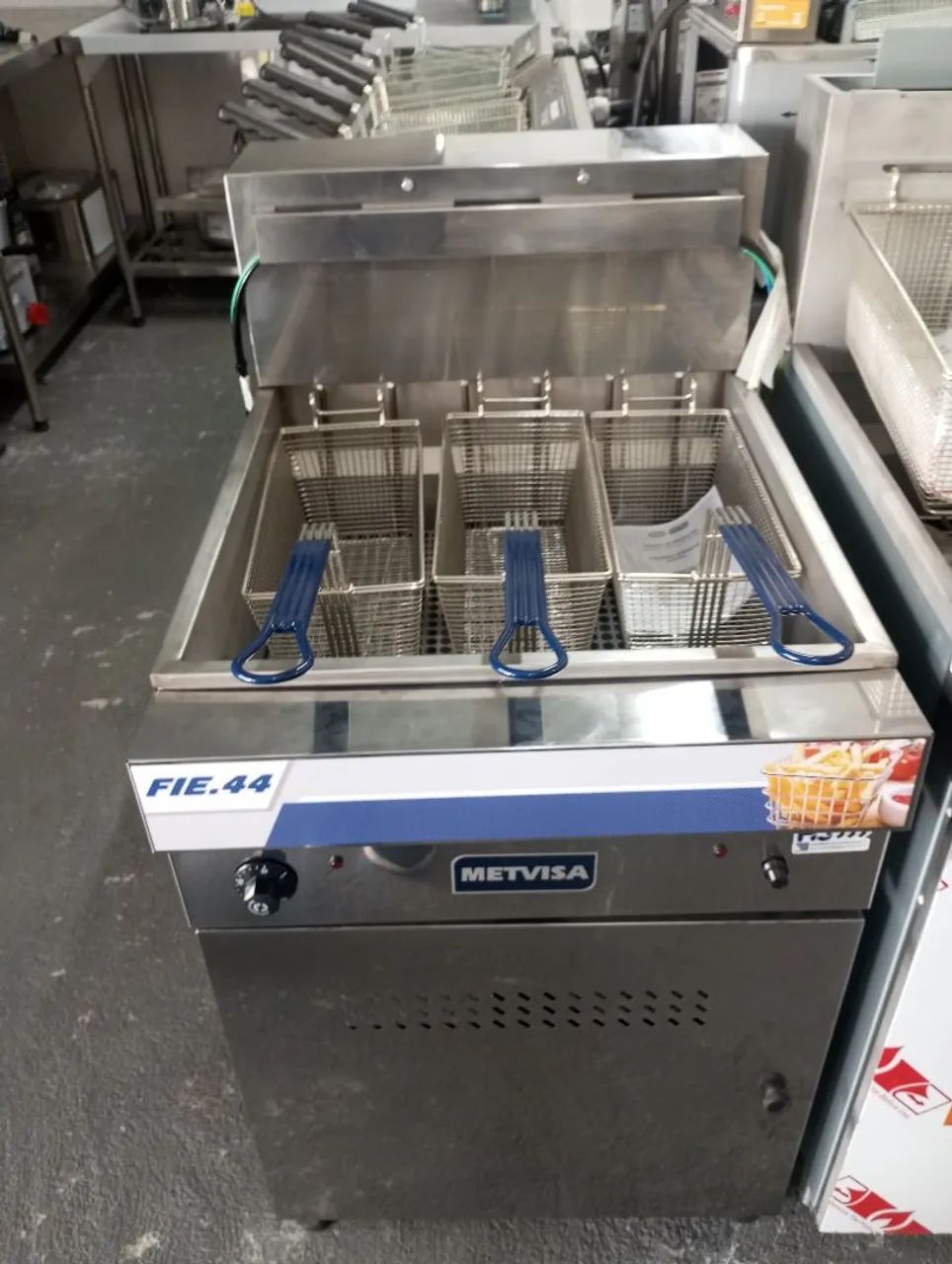 NZ. Fritadeira industrial elétrica 40 litros METVISA 