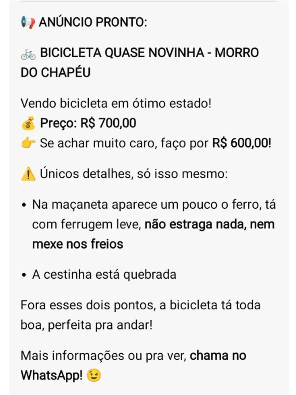 Bicicleta