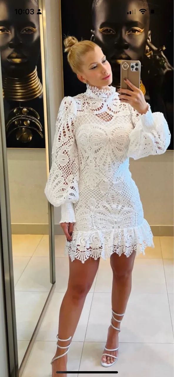 Vestido rendado 