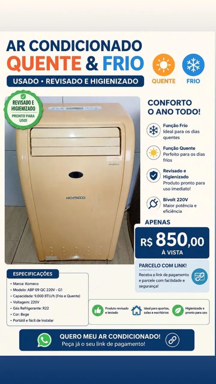 Ar condicionado portátil 