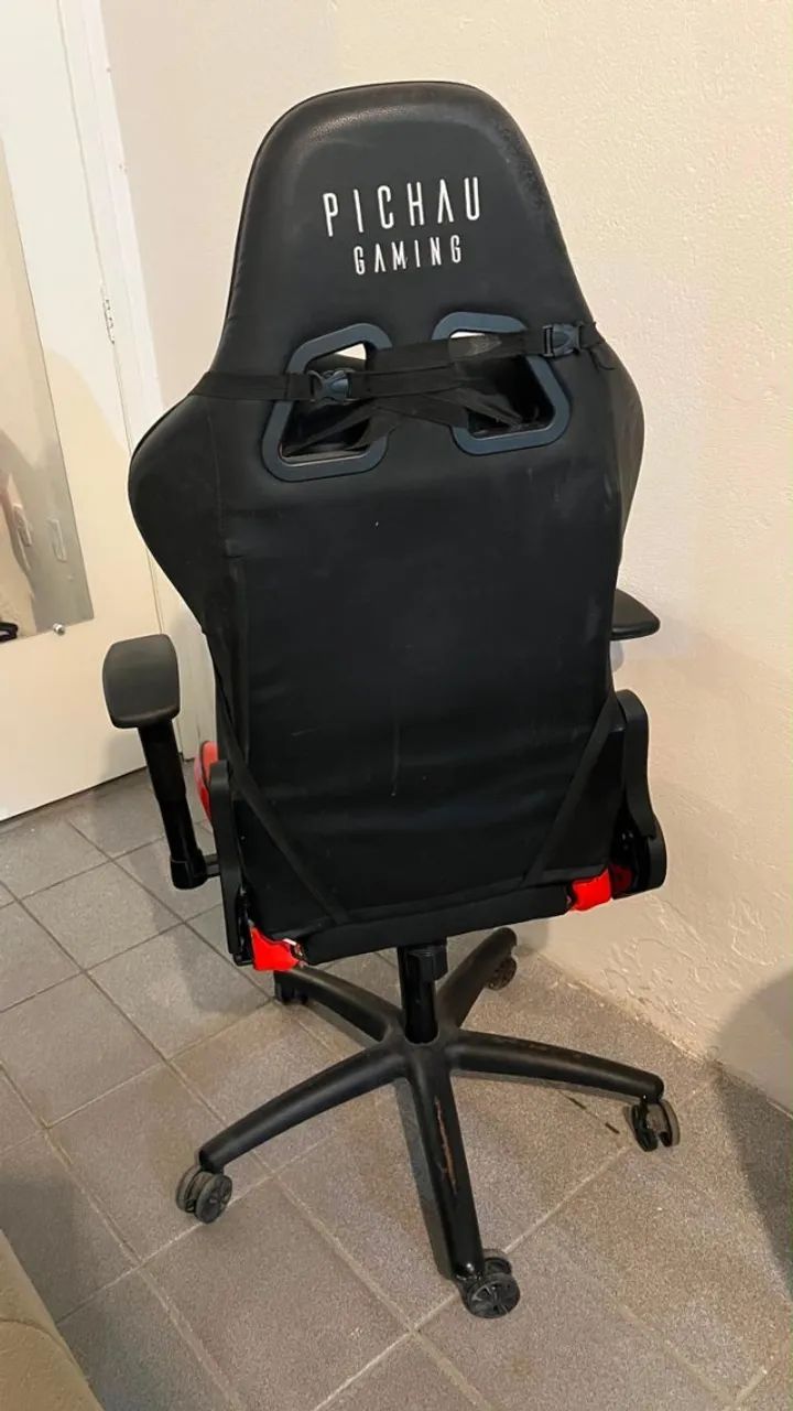 Cadeira Gamer Reclinável com Apoio Lombar e Cervical - Foto 3