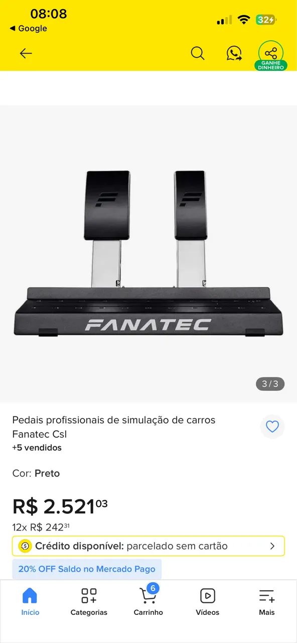 FANATEC PEDAL CSL - NEW !!!