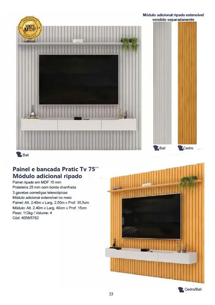 Painel Pratic 2.50x2.40